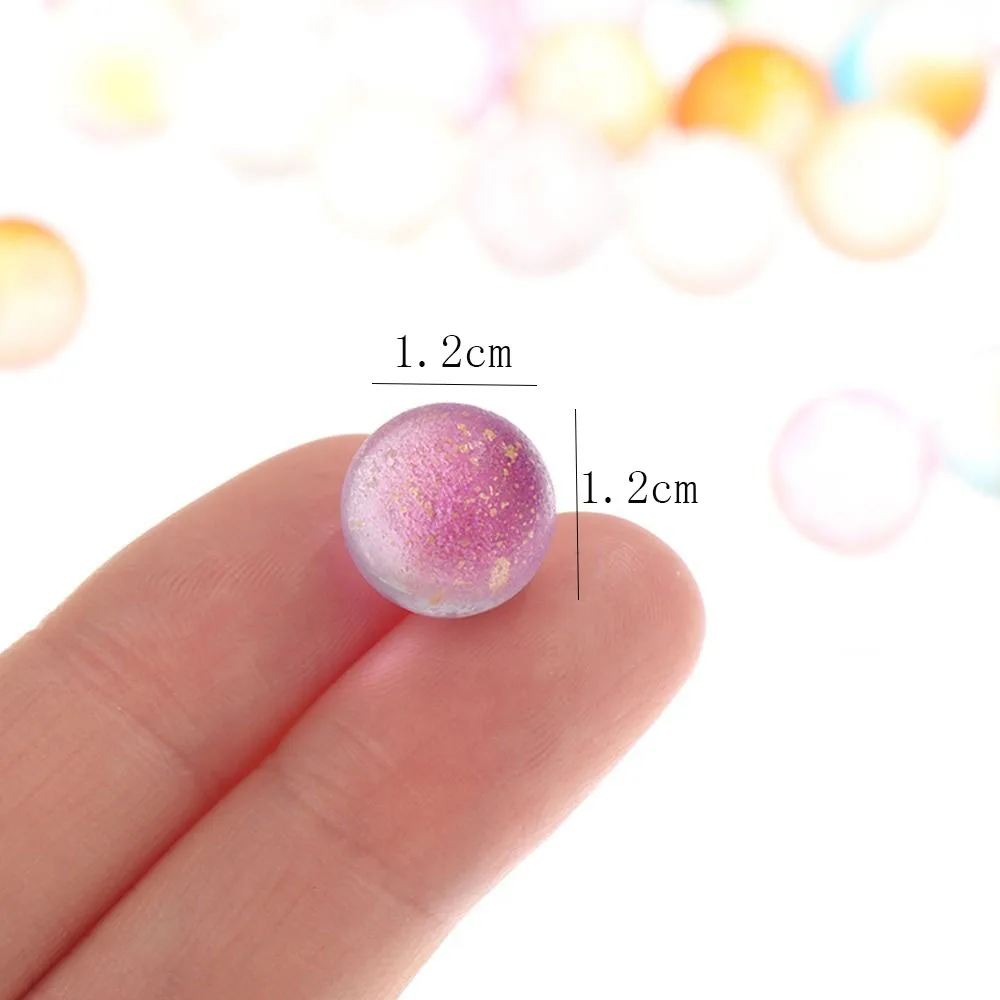 10pcs 12mm Glass Marbles Balls Charms Clear Pinball Machine Home Decoration For Fish Tank Vase Aquarium Toy For Kid Children