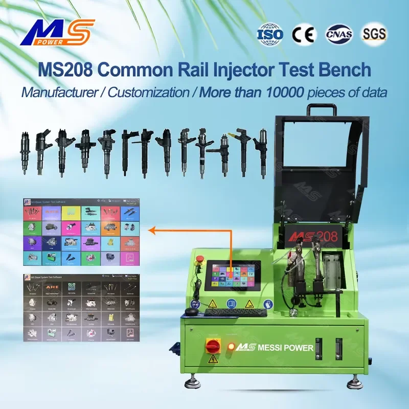 i Test Bench MS208 DTS208 Common Rail Injector 220V Electronic Power 1-Year Warranty for Machine Use