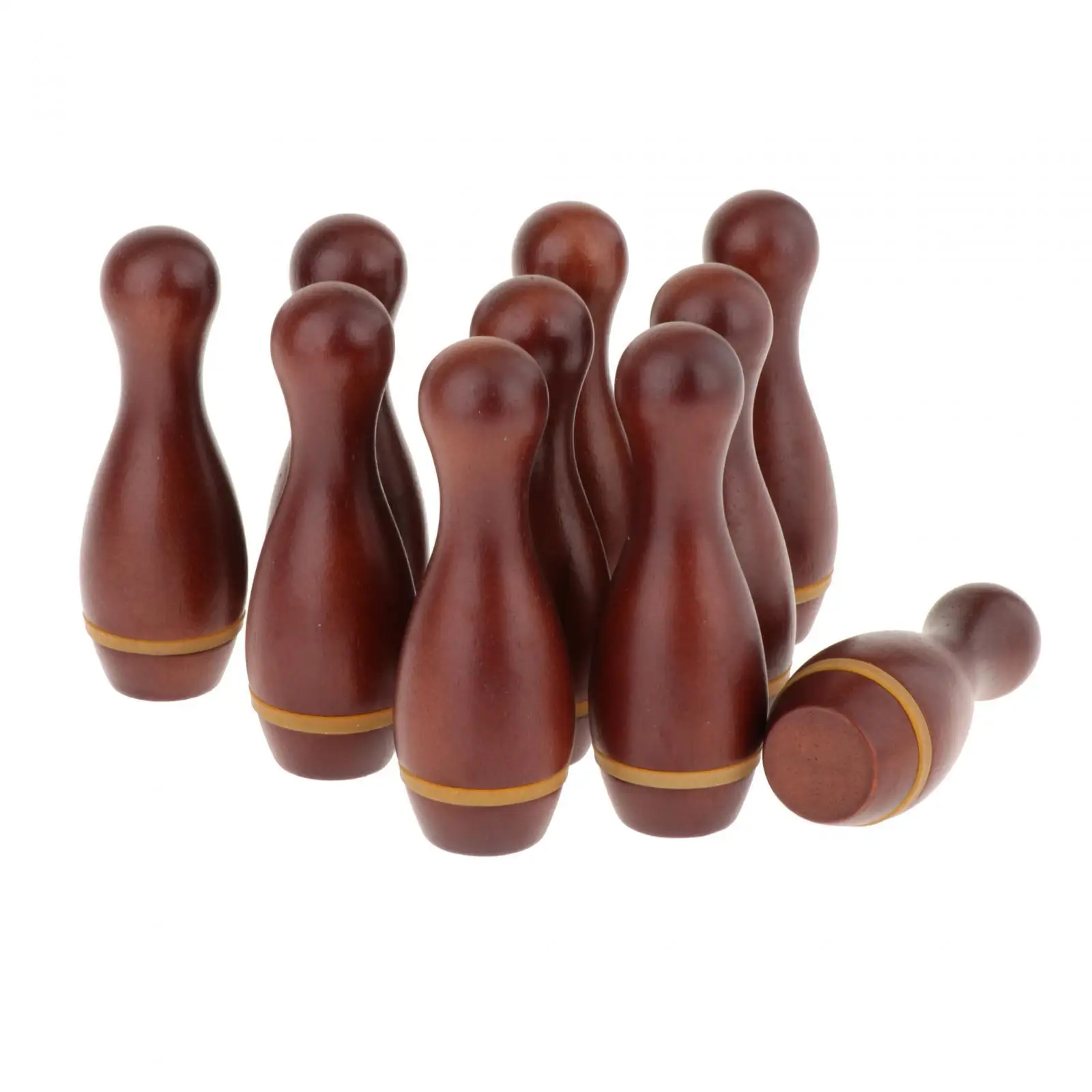 10 Pieces Shuffleboard Bowling Pins Durable Indoor Outdoor Early Education Birthday Gifts for Children Boys Girls Floor Family