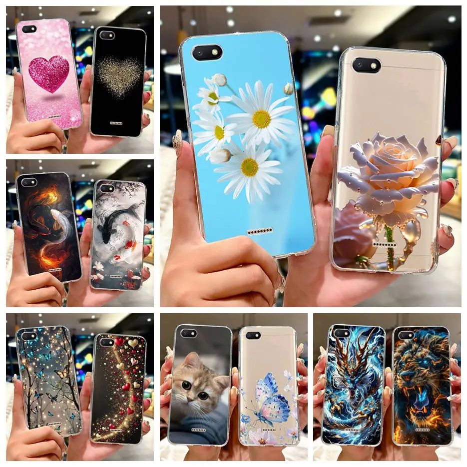 

Для Xiaomi Redmi 6 6A Чехол Роскошный чехол с росписью цветов Мягкий силиконовый чехол для телефона Xiaomi Redmi 6A Redmi6 Redmi6A Fundas Coque