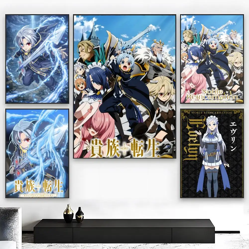 ANIME N-Noble Reincarnation Poster Wall art print art suitable for living room bedroom bar parlor home decor gift