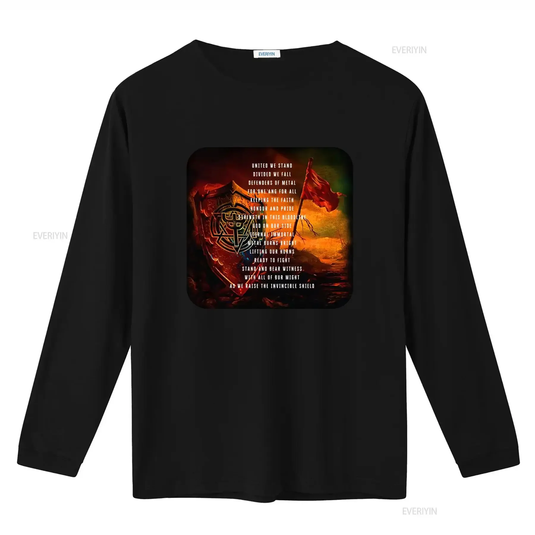 Judas Priest Official United We Stand Black Cotton T Shirt Defenders of Metal Strength in Bloodline Eternal Immortal vintage