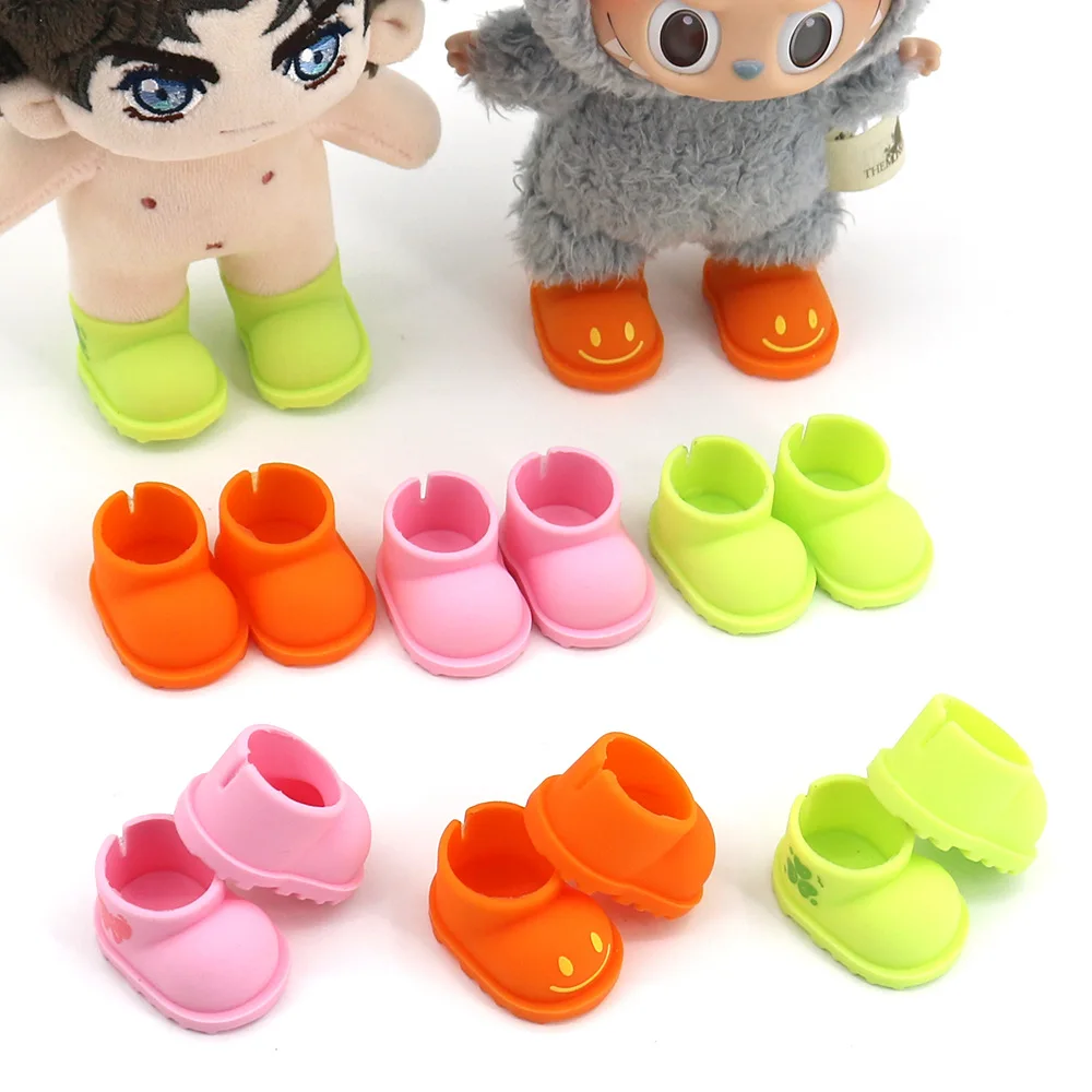 

Cute Doll Shoes Suitable For 10-15cm Cotton Dolls Boots Mini Shoes Soft Rubber Doll Child Diy Doll Toys Keychain Accessories