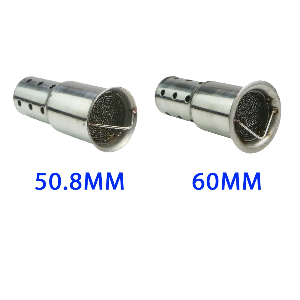 50.8 مللي متر 51 مللي متر 60 مللي متر زلة ل AK SC AR GP على العالمي للدراجات النارية العادم العادم الحفاز الهروب محفز كاتم الصوت موتو الخمار