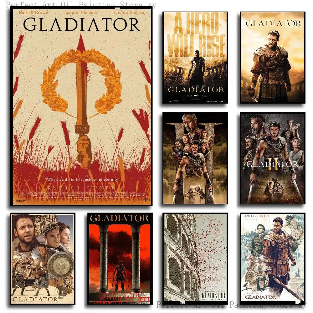 Rome Movie G-Gladiator Posters Living Room Bar Cafe Quality Canvas Vintage Style Comics Painting Art Home Wall Decor Picture