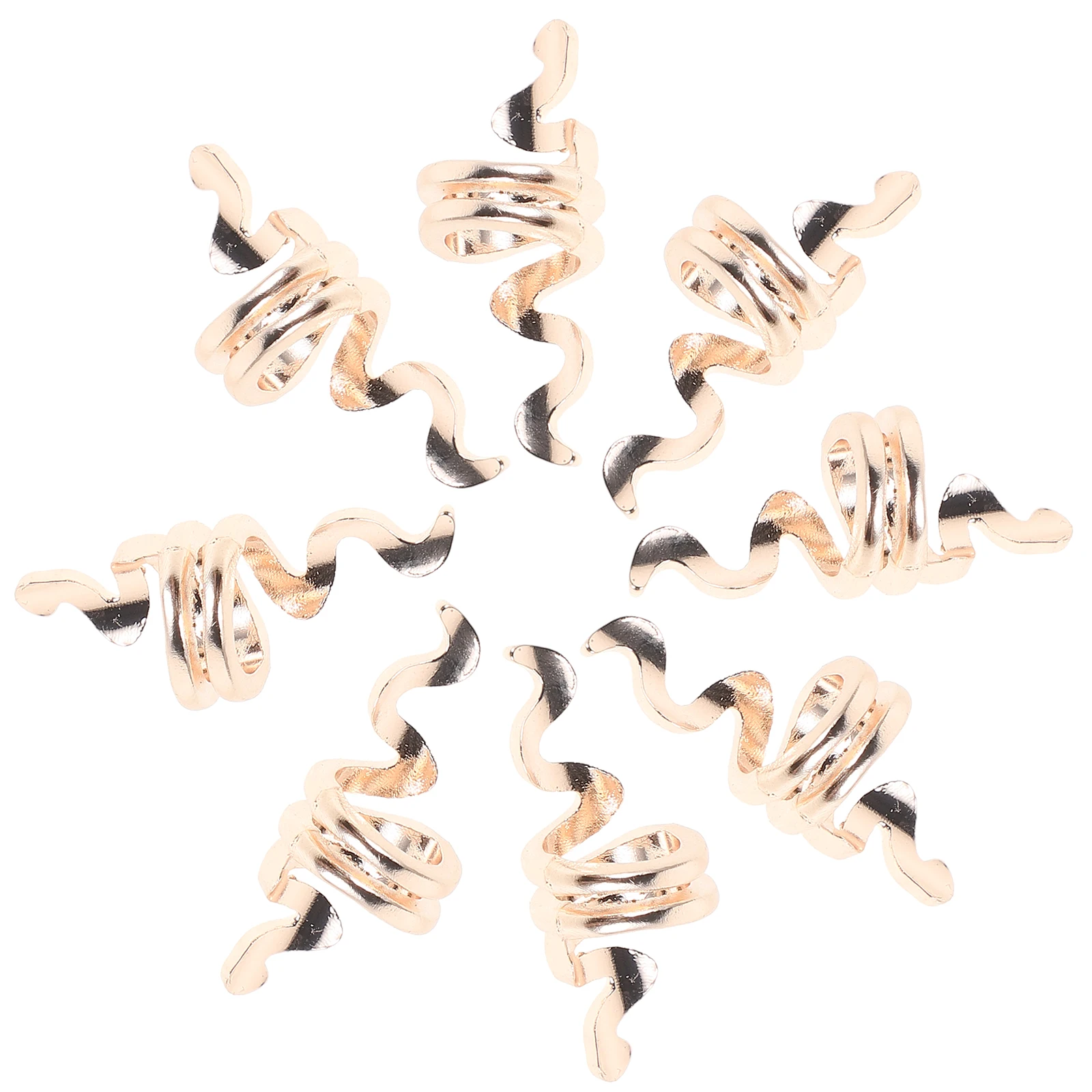 

10 шт. ретро-спиралей для волос в форме змеи для женщин и мужчин, аксессуары для волос для дредов, кос и панк- Hairstyles, украшение для волос