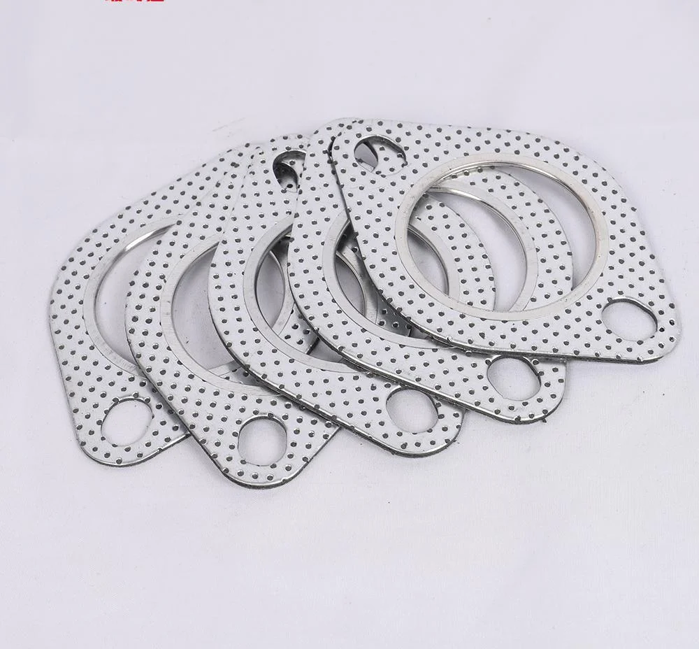 Car Exhaust Downpipe Flange Gasket Exhaust Pipe Gasket Universal Two holes 5 PCS 2.0/2.16/2.36/2.5/2.75/3.0 inch