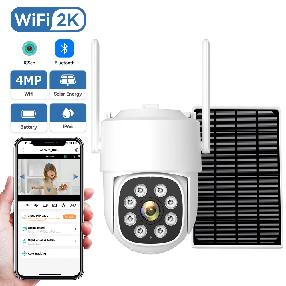 camera-de-securite-solaire-hd-4mp-avec-batterie-integree-365-jours-d'autonomie-enregistrement-video-24-7-etanche-ip66-wifi-sans-fil-surveillance-exterieure