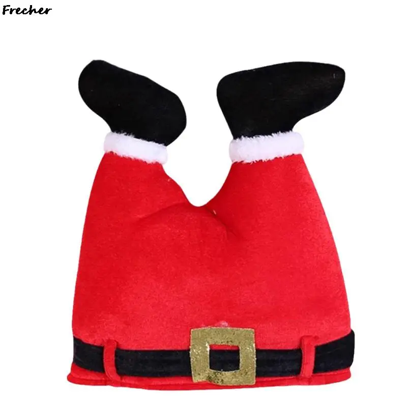 Christmas Hat Adults Children Party Funny Hats Fancy Dress Celebration Costume Santa Claus Trouser Shape Headwear Cute Caps