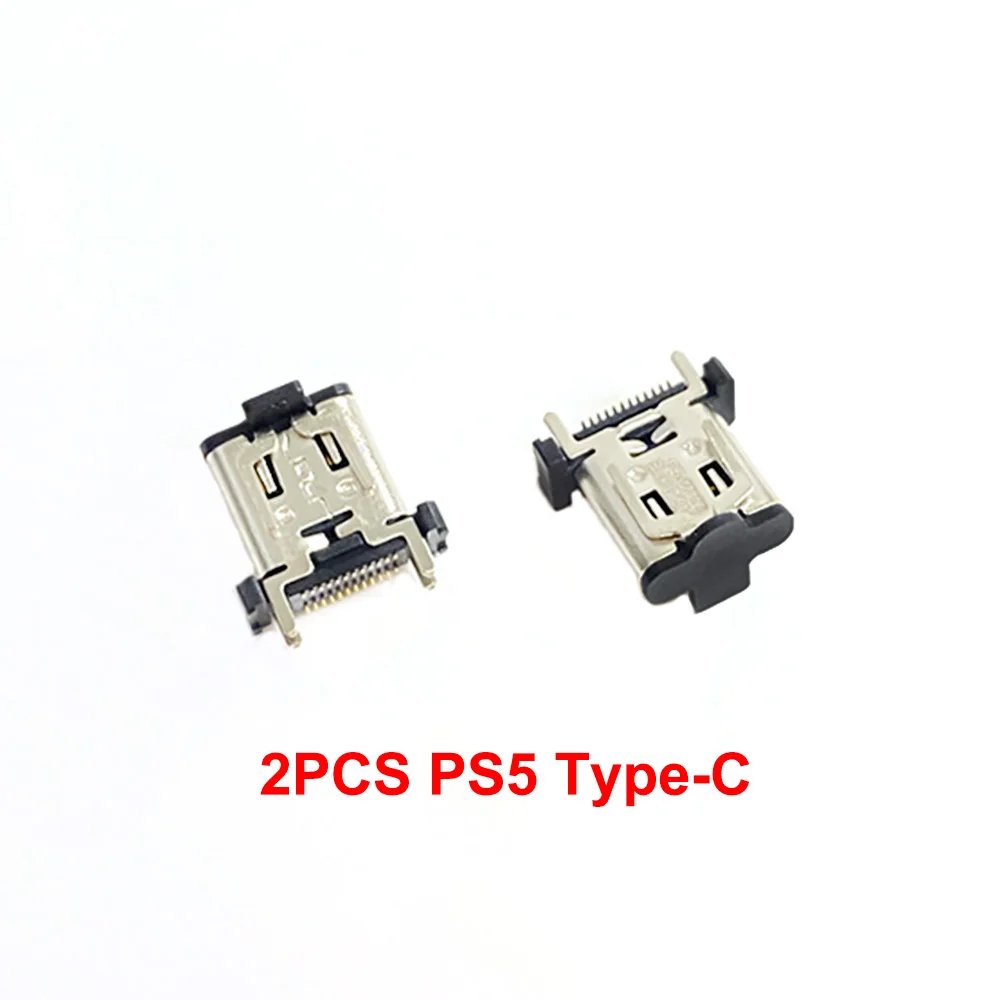2PCS For PS5 USB 2.0 3.0 Port Type-C Socket Connector Earphone Socket Headphone Headset Jack Port Connector