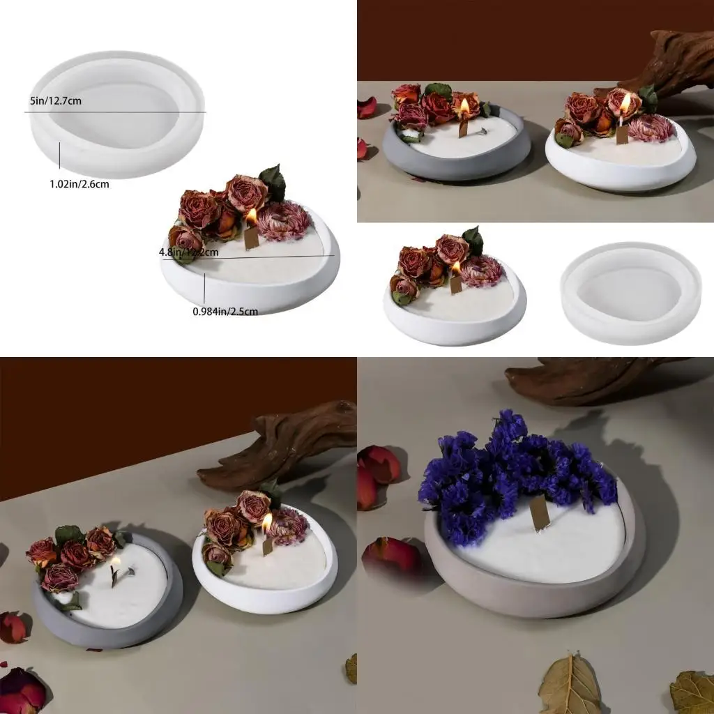 

72XE Artistics Sturdy Silicone Mould Portable Accessory for Crafting Plates and Aromatics Home Decoration Use