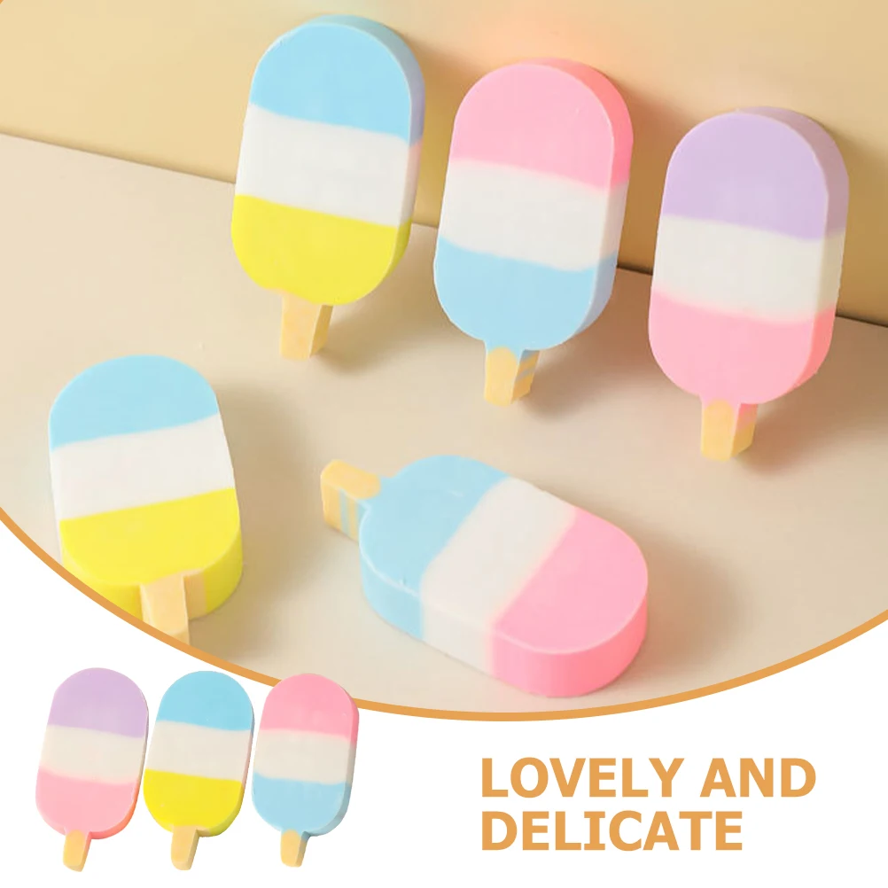 

24 Pcs Cream Eraser Mini Cute Delicate Pencil Erasers Cartoon Office Portable Adorable Drawing Student Supplies