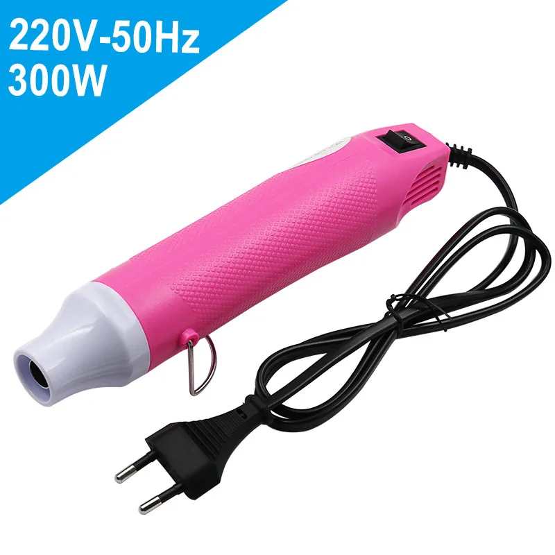 220V DIY Sử Dụng Súng Bắn Nhiệt Điện Dụng Cụ Không Khí Nóng 300W Súng Bắn Nhiệt Độ Hỗ Trợ Cho Ghế Ngồi Thu Nhỏ Nhựa tự Làm Dụng Cụ Màu