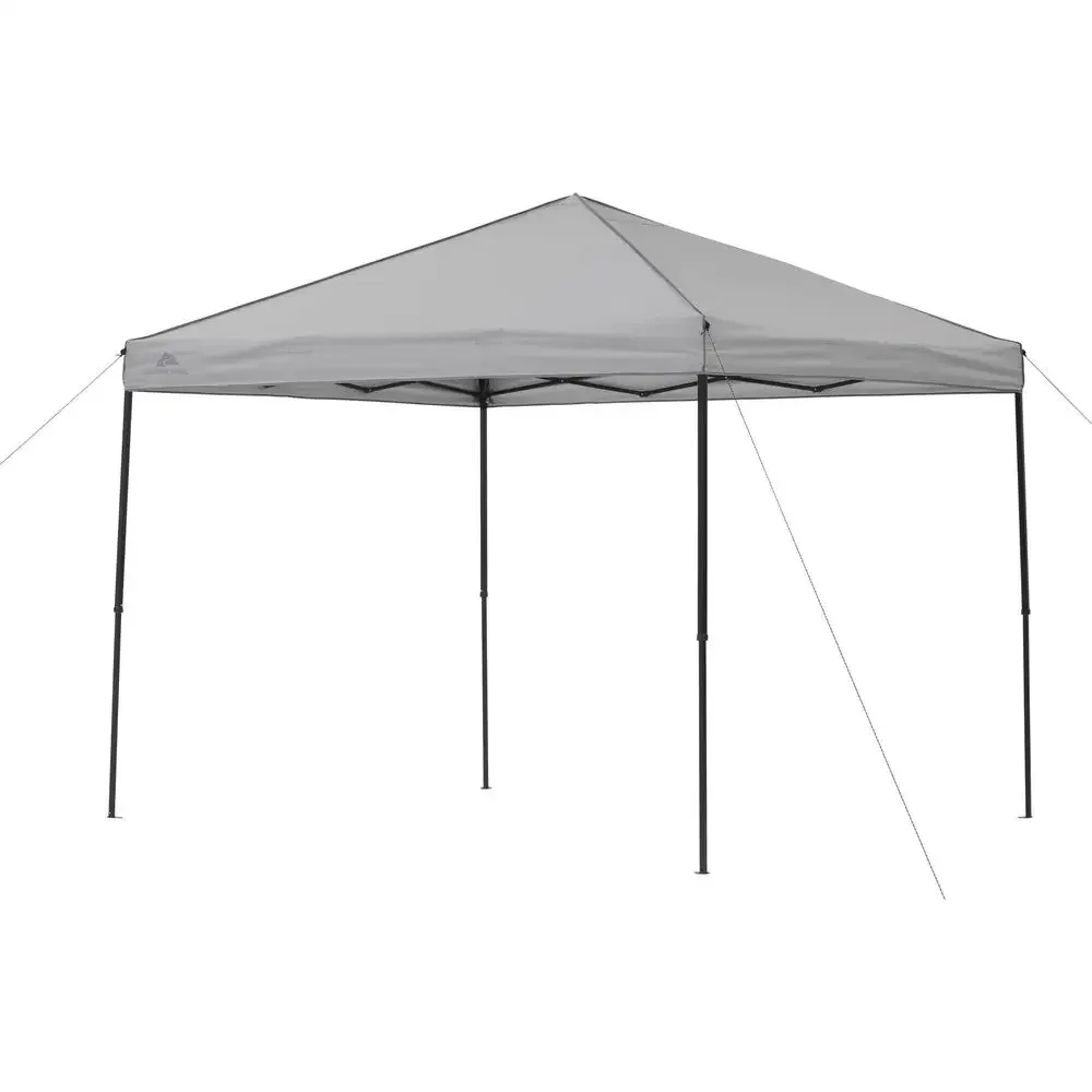 Instant Gray Canopy 8' x 10' Outdoor Shade UV 50  Vent Carry Bag Easy Transport Storage Mesh Pocket Roof Height 112