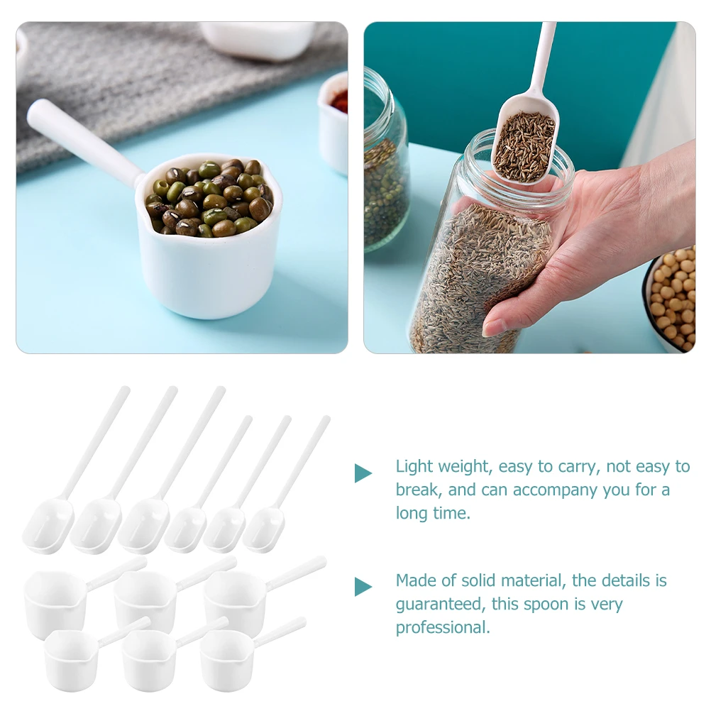 

40pcs Measuring Spoons Household Scoops Reusable Protein Powder Spoon Set For Tea Baking Soda Condiments Kitchen Tools