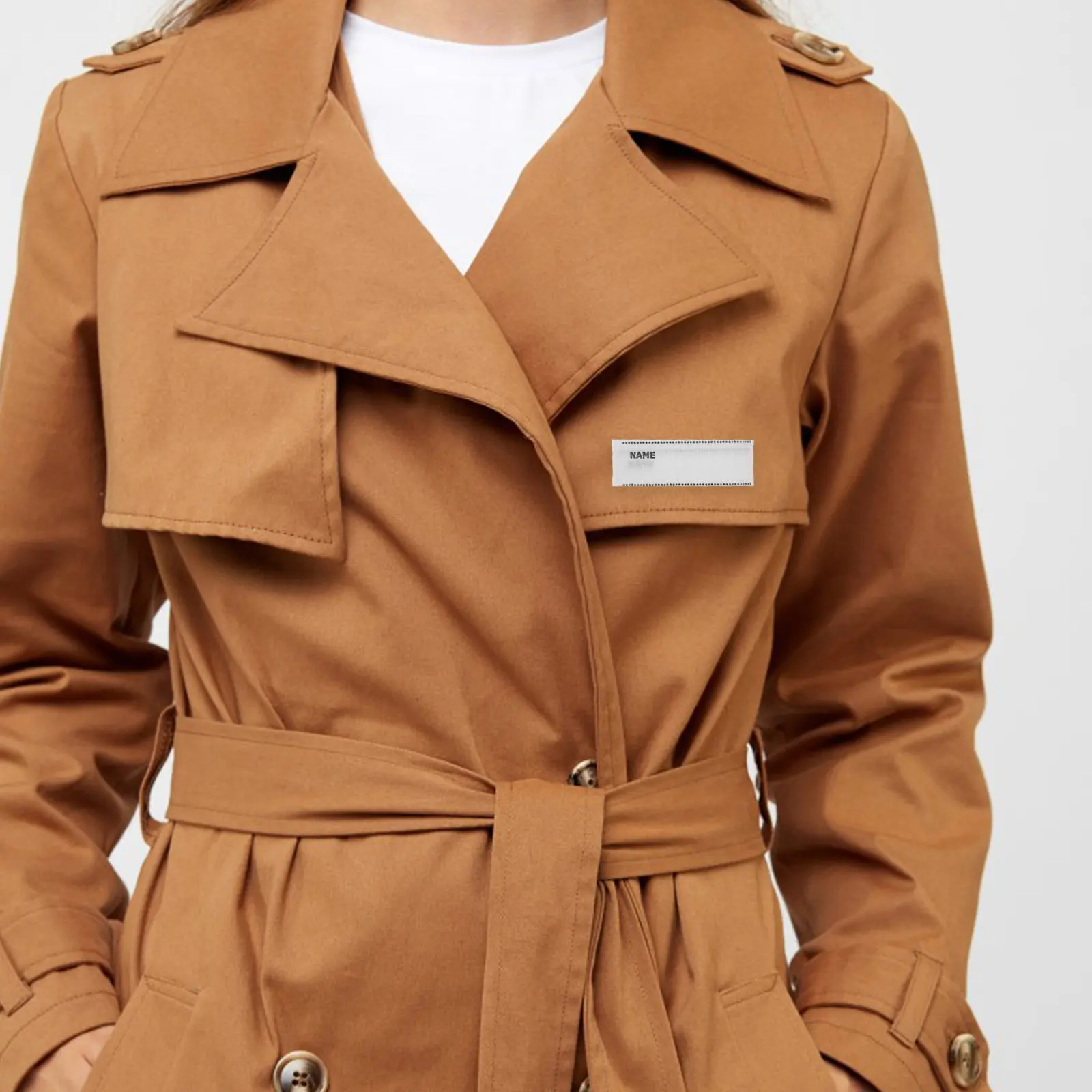 

100Pcs Iron on Name Tags Blank DIY Writable Labels for Clothes Shoes Hats School Home Iron on Name Tags