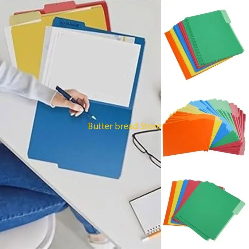 W89C 30 PCS/Establecer carpetas tamaño letra Carpetas archivo papel multifuncional para documentos