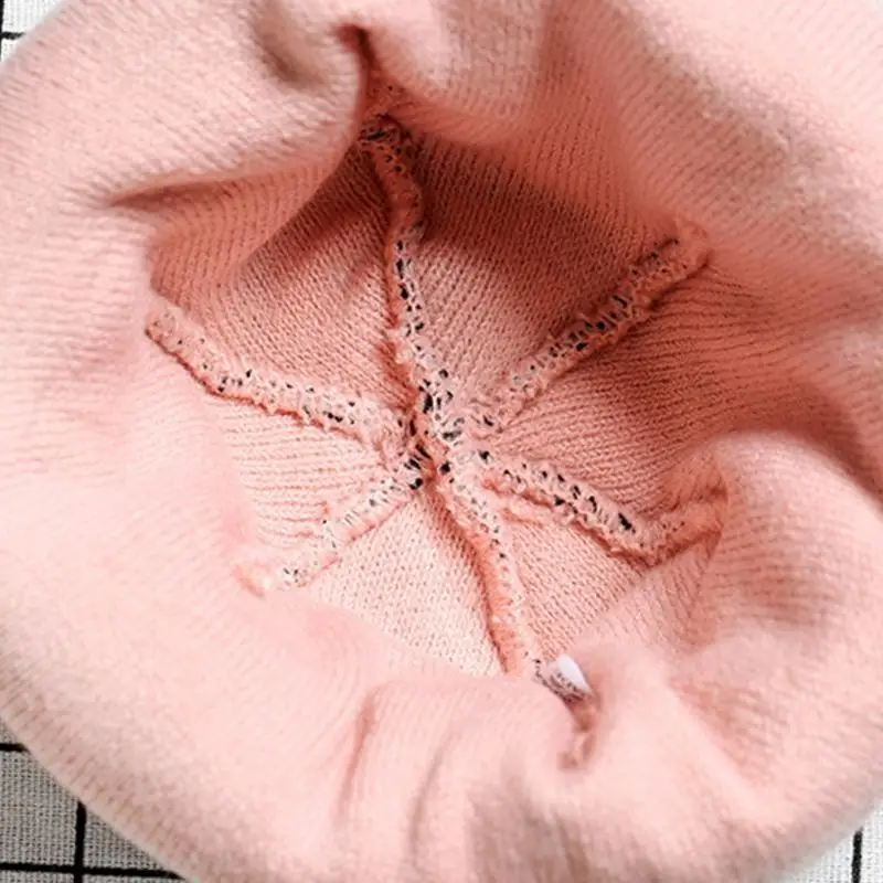 652F قبعة صغيرة عصرية بطبعة الفهد من الصوف المتماسك قبعة دافئة للجنسين للرياضة في الهواء الطلق