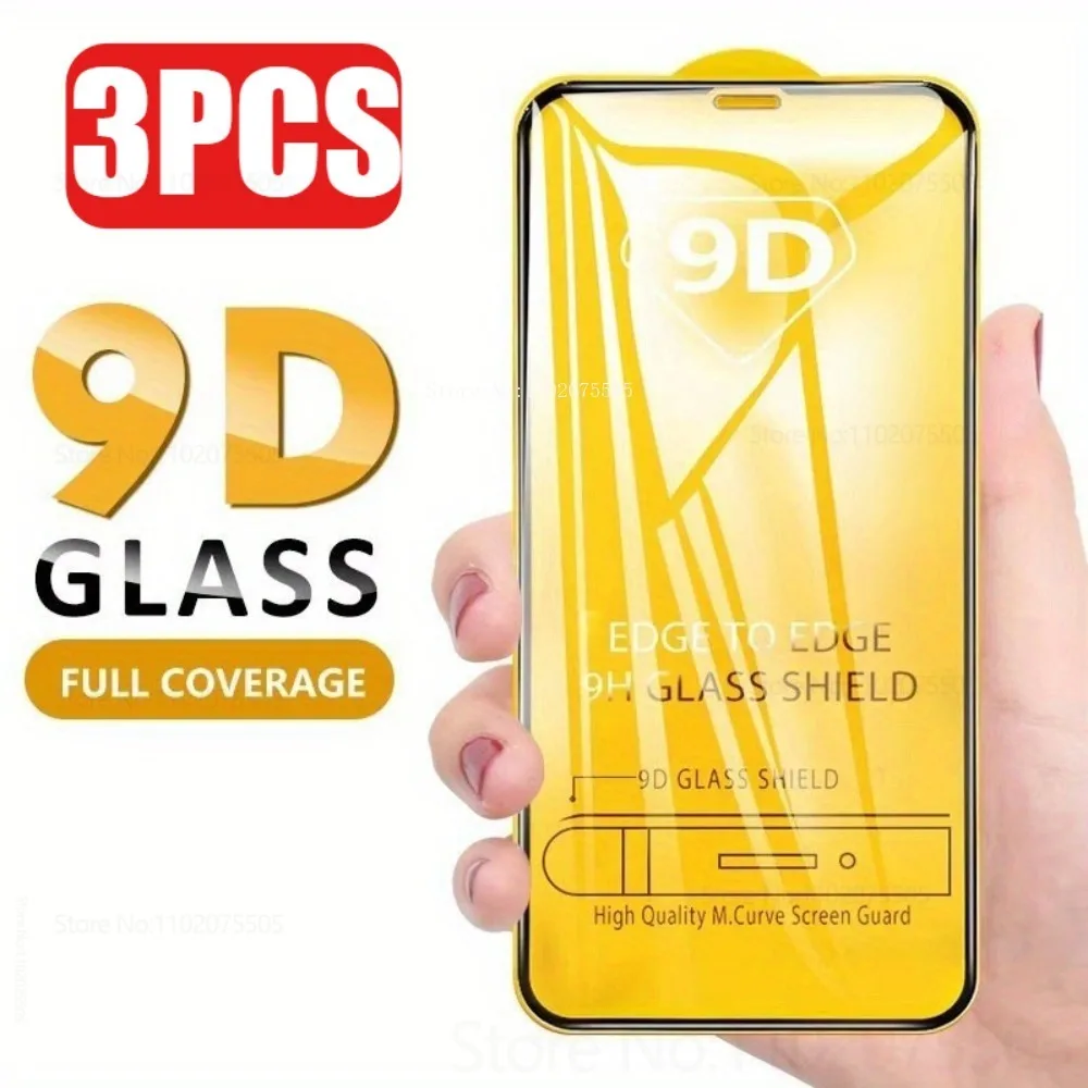 

3 шт. 9D закаленное стекло для Xiaomi Redmi 12C 13C 15 15C 4G 13R 14X 14R Высококачественная защитная пленка для экрана 10A 10C 10 Power 5G 11 Prime