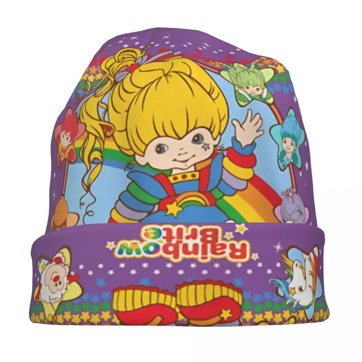 Rainbow Brite Hat Pullover Children Thin Warm Male Polyester Caps