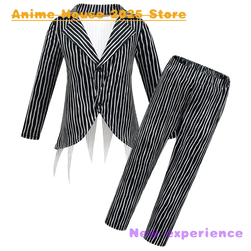 2025 Anime Costume The Nightmare Before Christmas Cosplay Anime Costume Boys Outfit Uniform Halloween Carnival Party Clothes