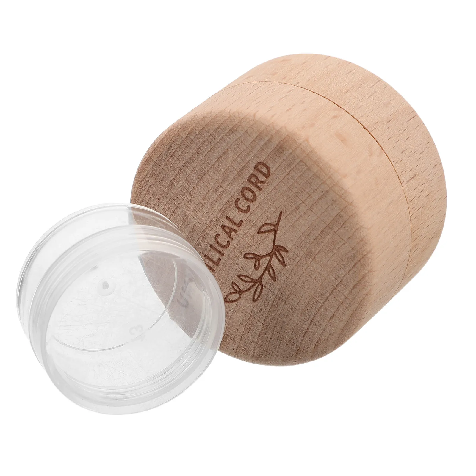 

Baby Umbilical Cord Keepsake Box Wooden Secure Lid Baby Shower Baptism Souvenir First Haircut Container