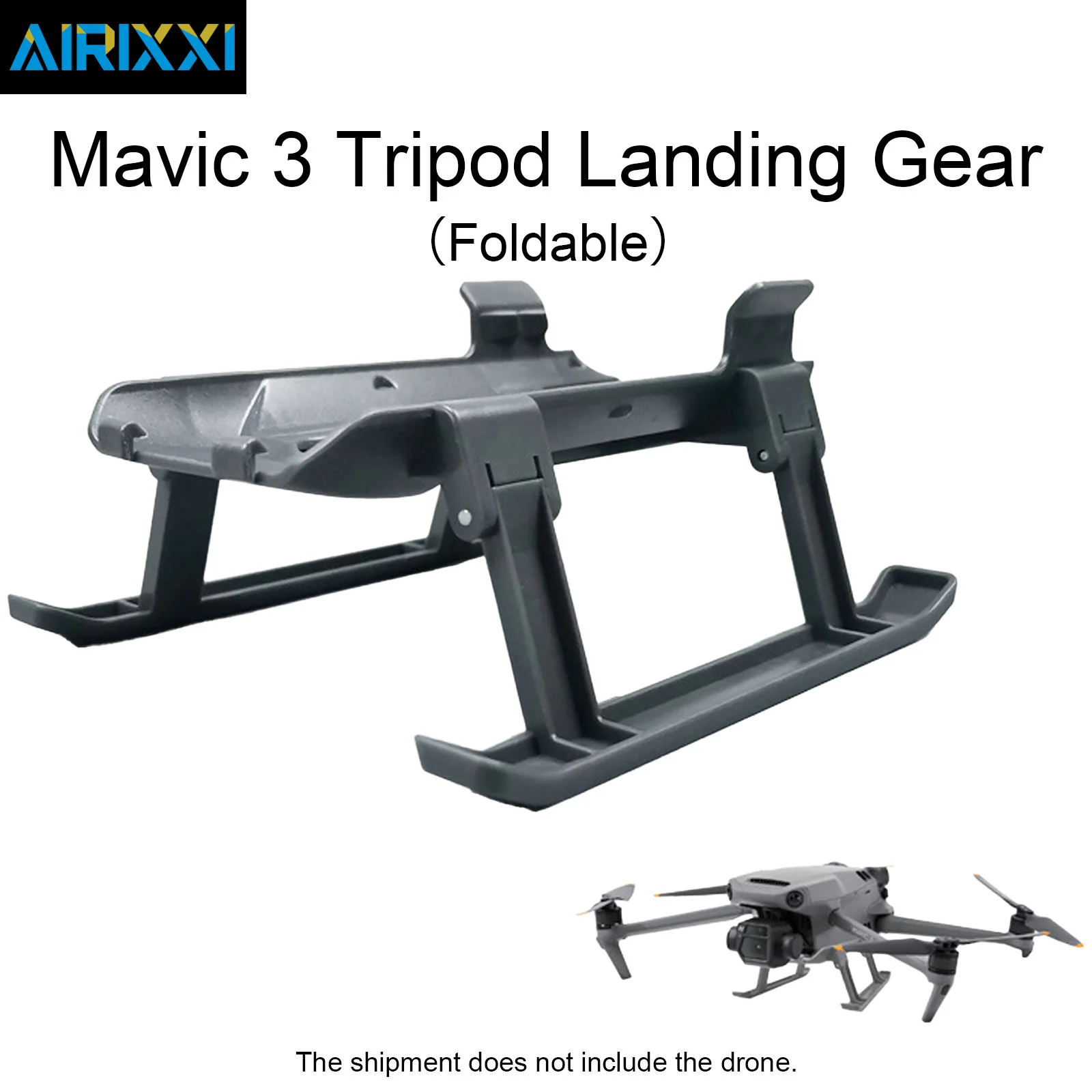 Foldable Ski Raised Landing Gear For DJI Mavic 3/Mavic 3 Cine/Mavic 3 Pro Heightened Shock Absorbing Gimbal Chassis Protector