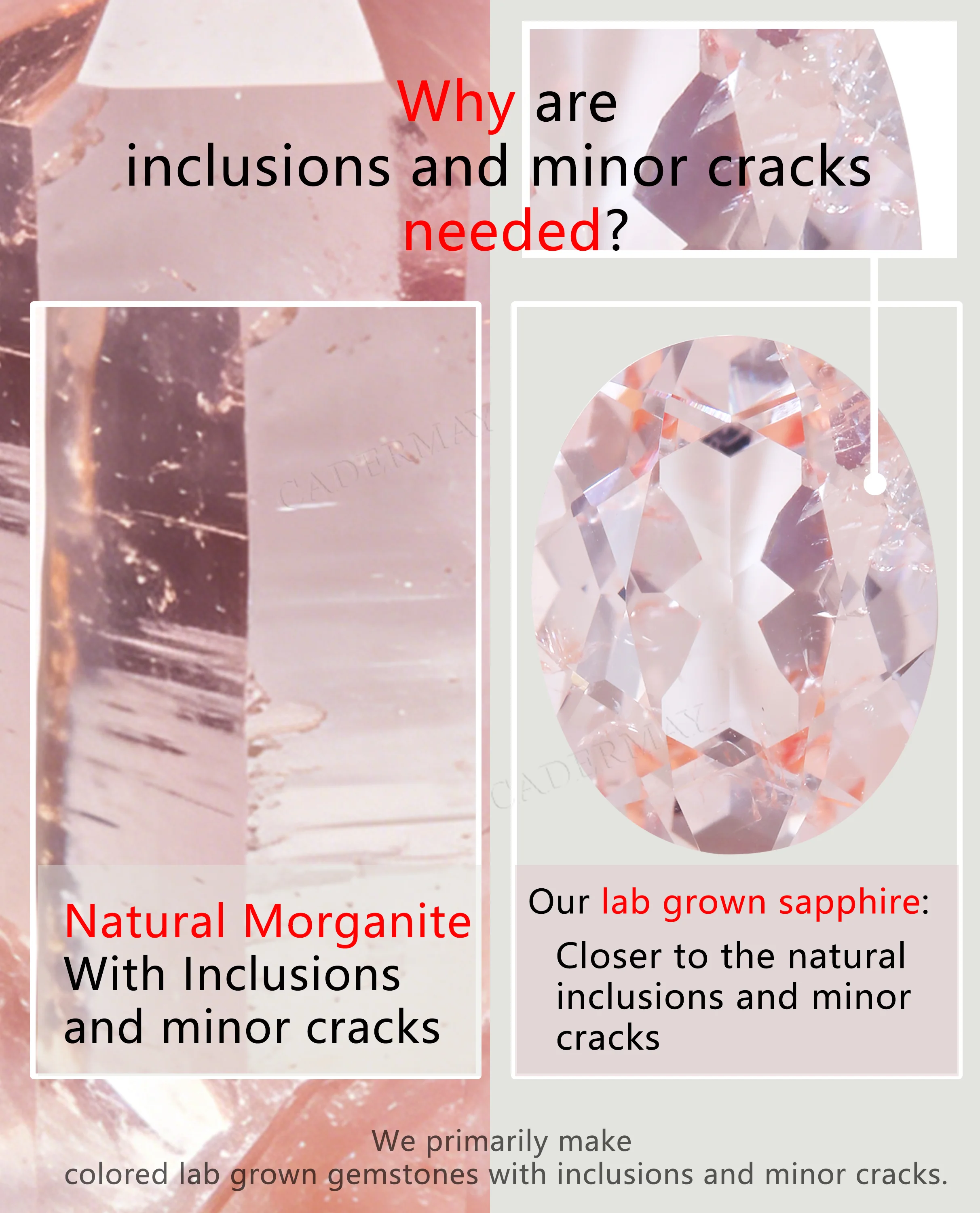 Heart Shape Morgan Pink Sapphire 6x6mm 7x7mm Heart Shape Synthetic Lab Grown Sapphire With Inclusions Gemstone DIY Jewelry