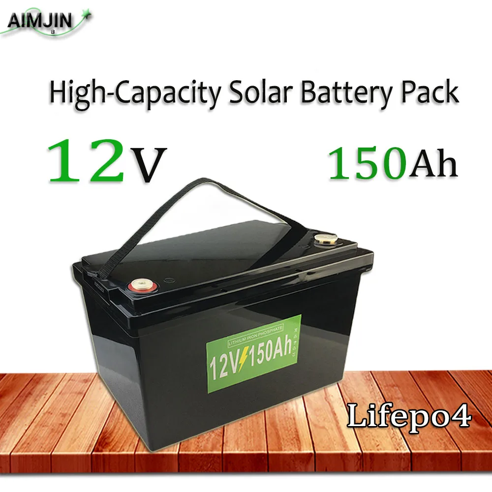 12V 150AH Special Lifepo4 Battery for RV High Capacity Solar Bed Car Energy Storage  Battery Pack