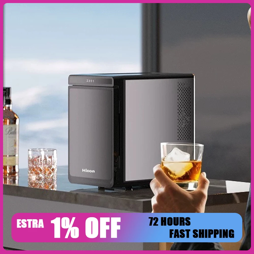 Nostalgia Electrics HZB-25PLUS Ice Machine Efficient Rapid Cooling Process Desktop Ice Maker Infrared Real-Time Sensor For Gifts