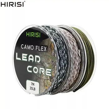 1 個 35LB 7 メートル Leadcore 鯉釣具ラインメイク鯉ヘアリグ 3 色編組リードライン