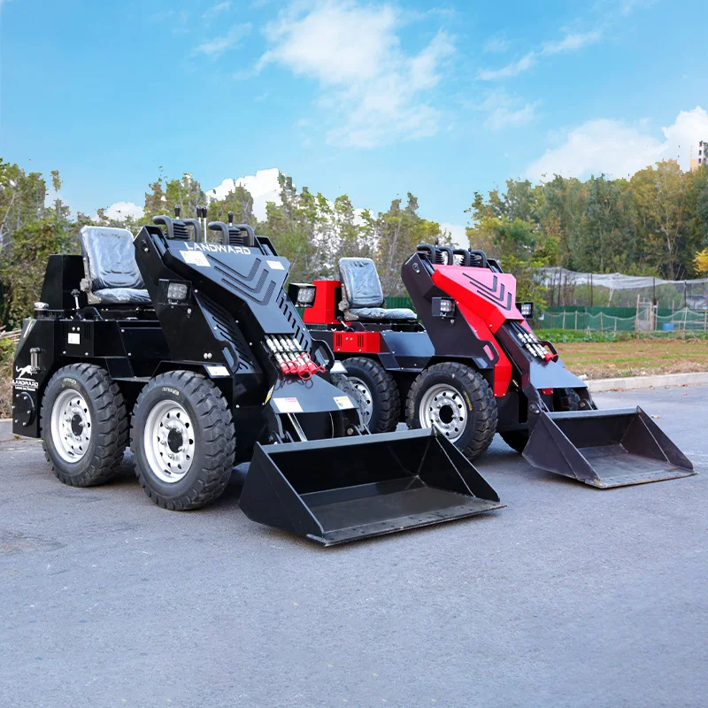 EPA คุณภาพสูง Mini Steer Loader ล้อ/Crawler Skid Steer Loader ยูโร 5 ดีเซลเครื่องยนต์ฟาร์มรถตักขนาดเล็กที่กําหนดเองสําหรับขาย