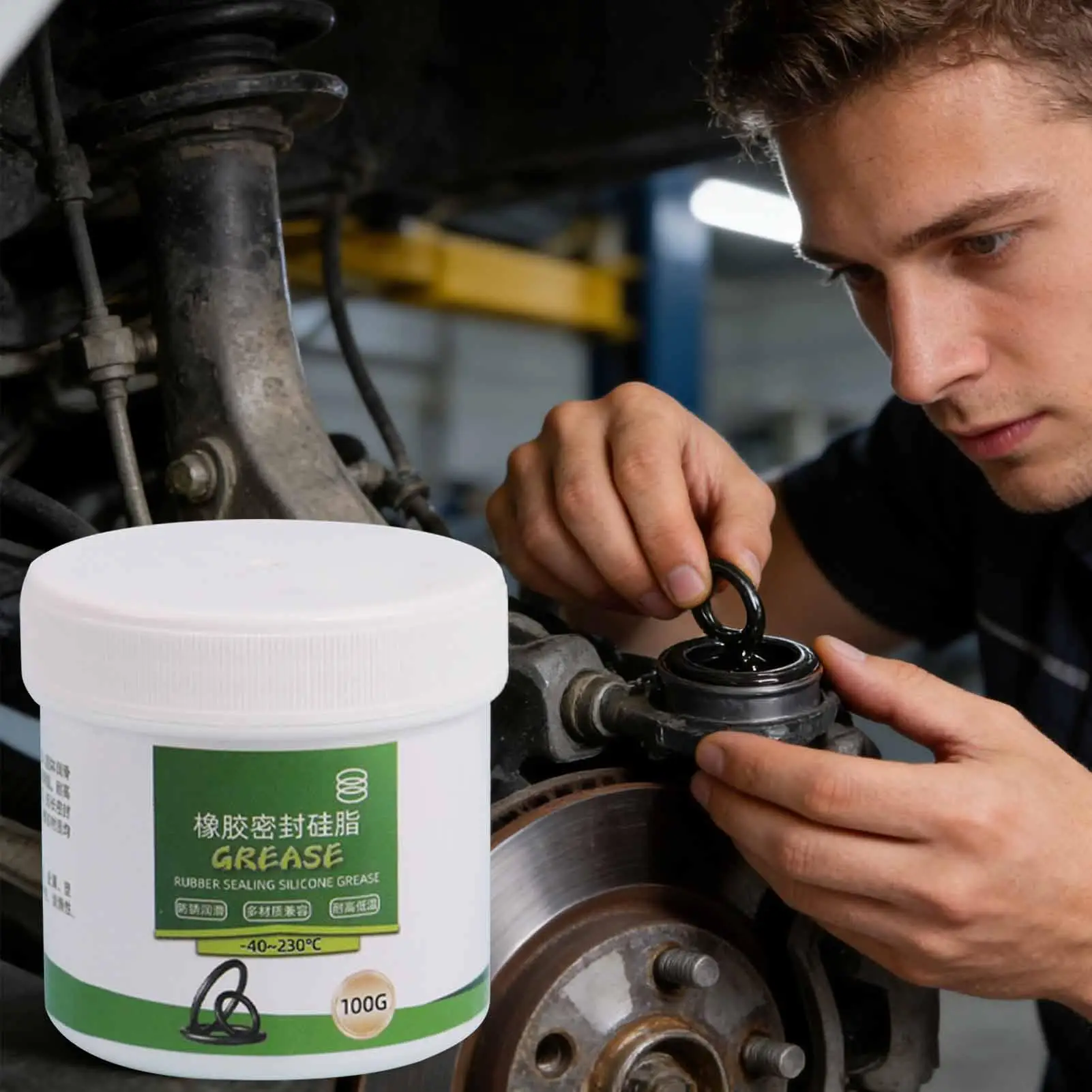 100g Silicone Grease For O Rings Waterproof Long Lasting Plumbing Lubricant Silicone Grease Valve Faucet Lube for Gaskets Motor