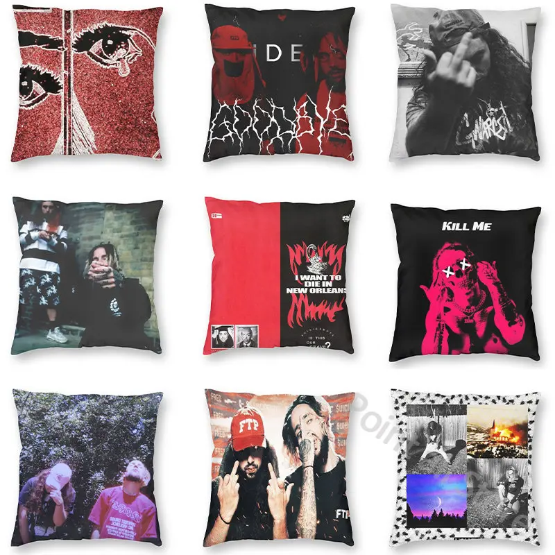 

Suicideboys Kill Yourself Throw Pillow Cover Rapper Suicideboys Cushion Beautiful Dorm Sofa Teen Room Decor Home