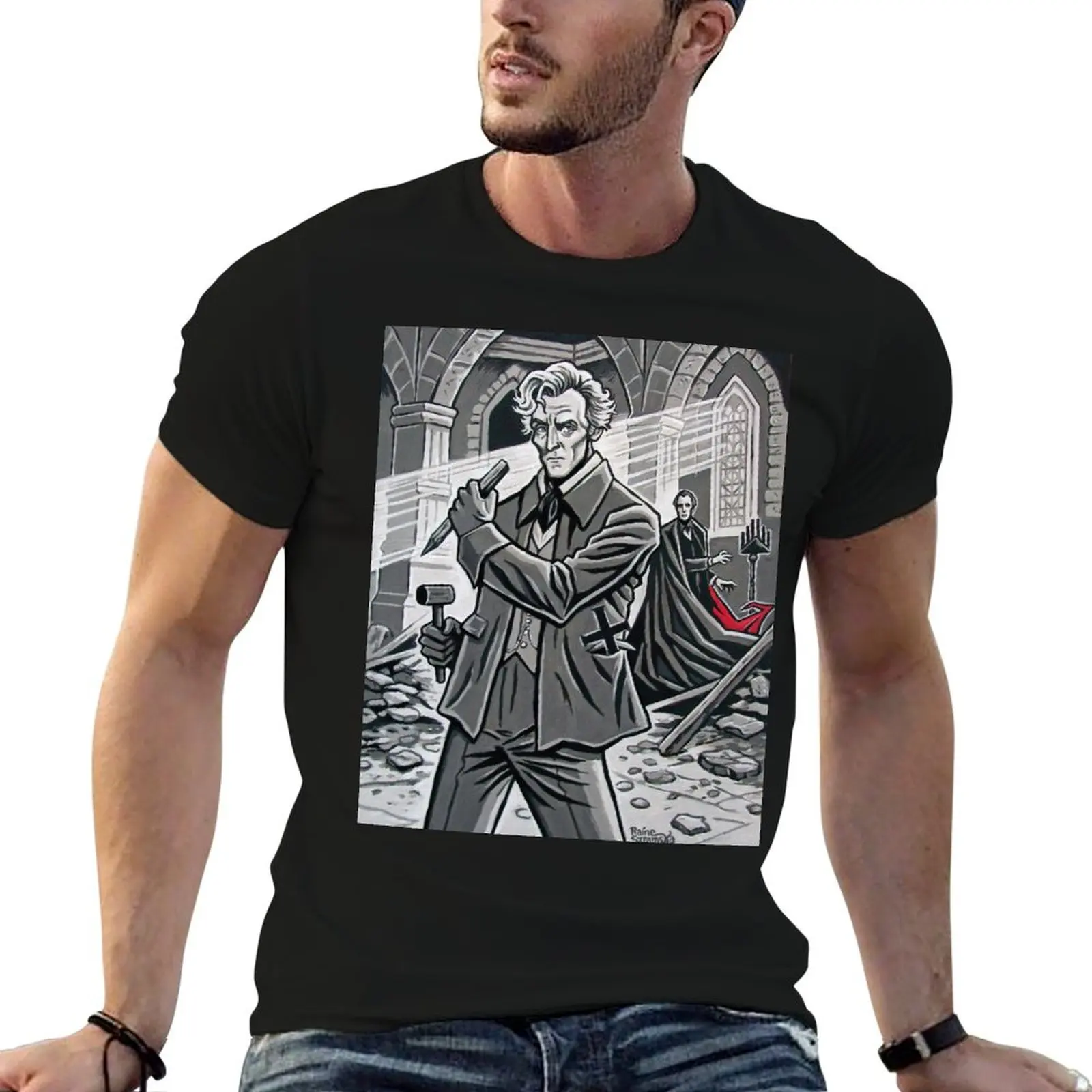 Van Helsing T-Shirt Lightweight Basic Short Sleeve Shirt