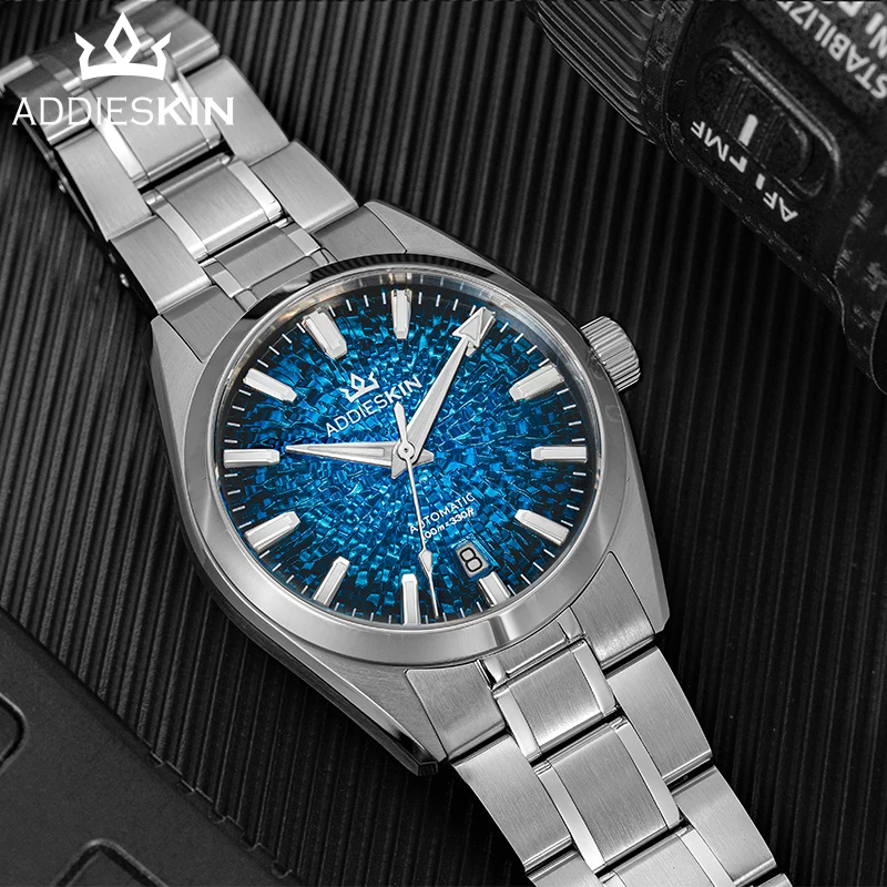 

AddiesKin Top Sale K003 Men Watch Sapphire Glass 100m Waterproof 316L Stainless Steel BGW9 Luminous Mechanical Automatic Watch