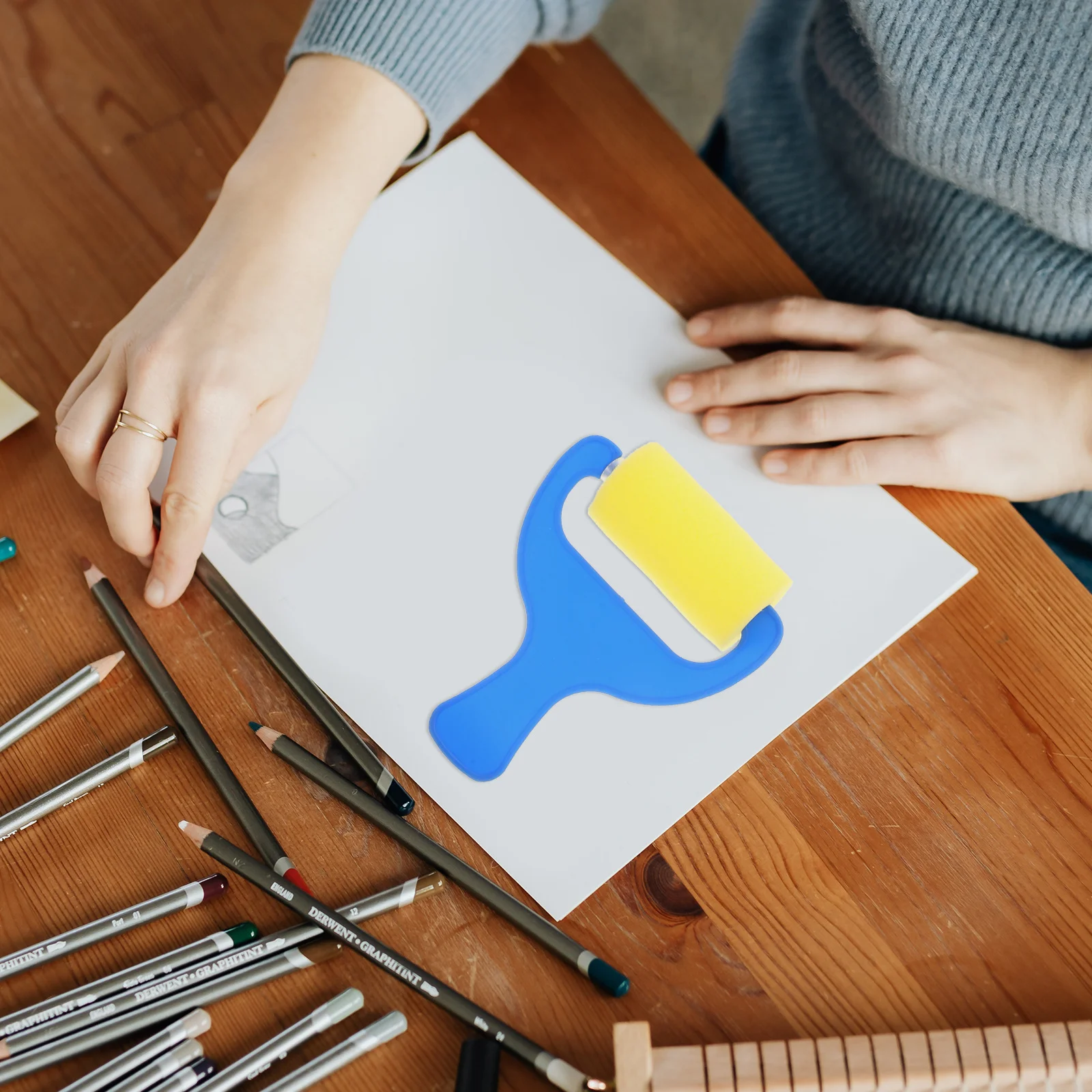 

12pcs Kids Brush Paint Sponges For Kids Roller For Painting Graffiti Children Sponge Painting Tool Creative Diy Art Supply