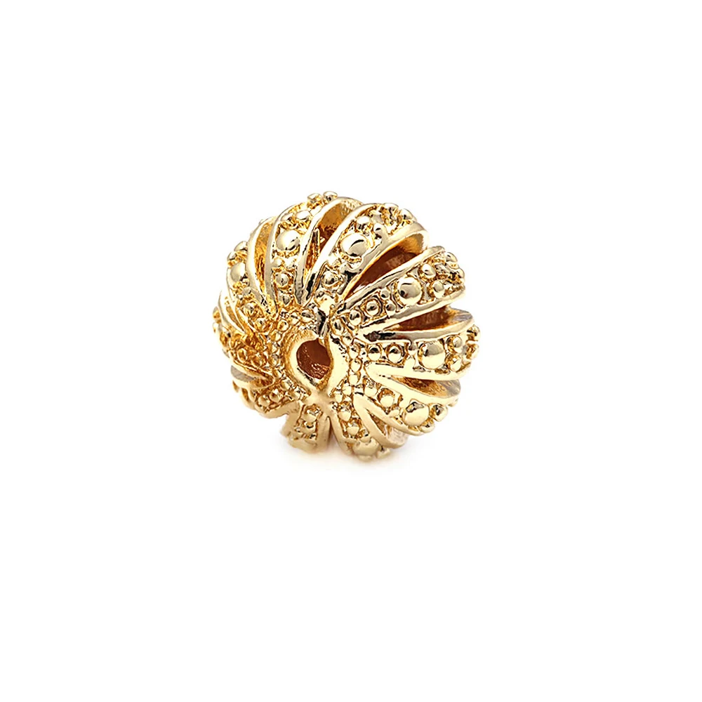 6PCS 7x11MM 18K Gold Color Brass Hollow Spacer Beads Bracelet Beads High Quality Diy Jewelry Making Supplies Accessories