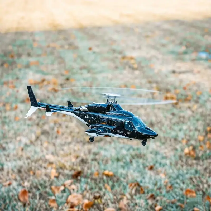 New Yuxiang F02V Flying Wolf Helicopter Brushless Remote Control Like Real Aircraft 3D Stunt Inverted Flying RC Model With Light