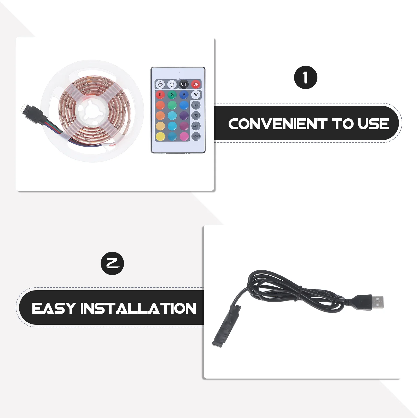 5 فولت Rgb LED قطاع ضوء مصلحة الارصاد الجوية 5050 30 المصابيح أضواء الشريط المرن سهلة التركيب داخلي في الهواء الطلق الطرف الديكور مقاوم للماء Ir عن بعد