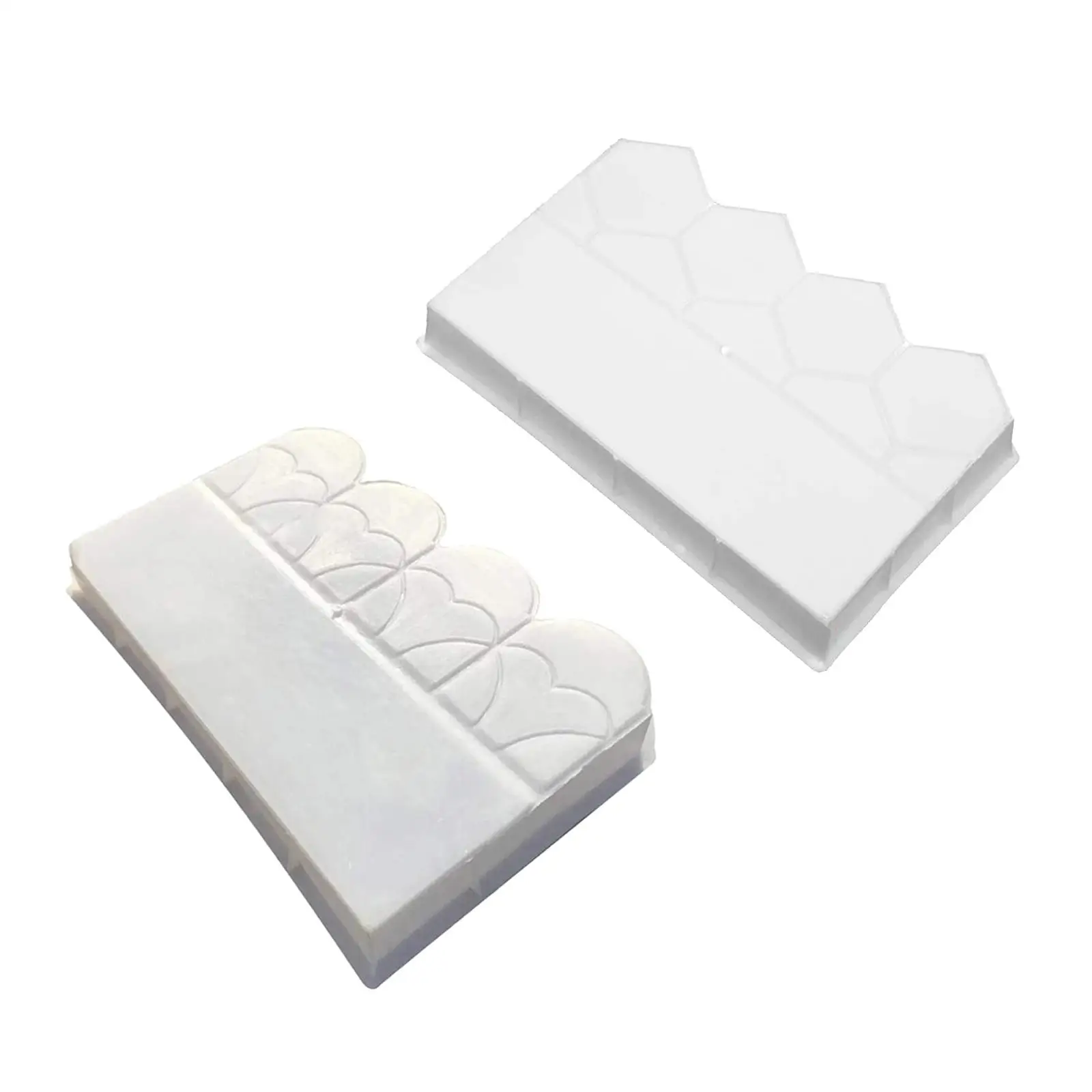 White Concrete Mold Plaster Brick Building Fence Paving Mould