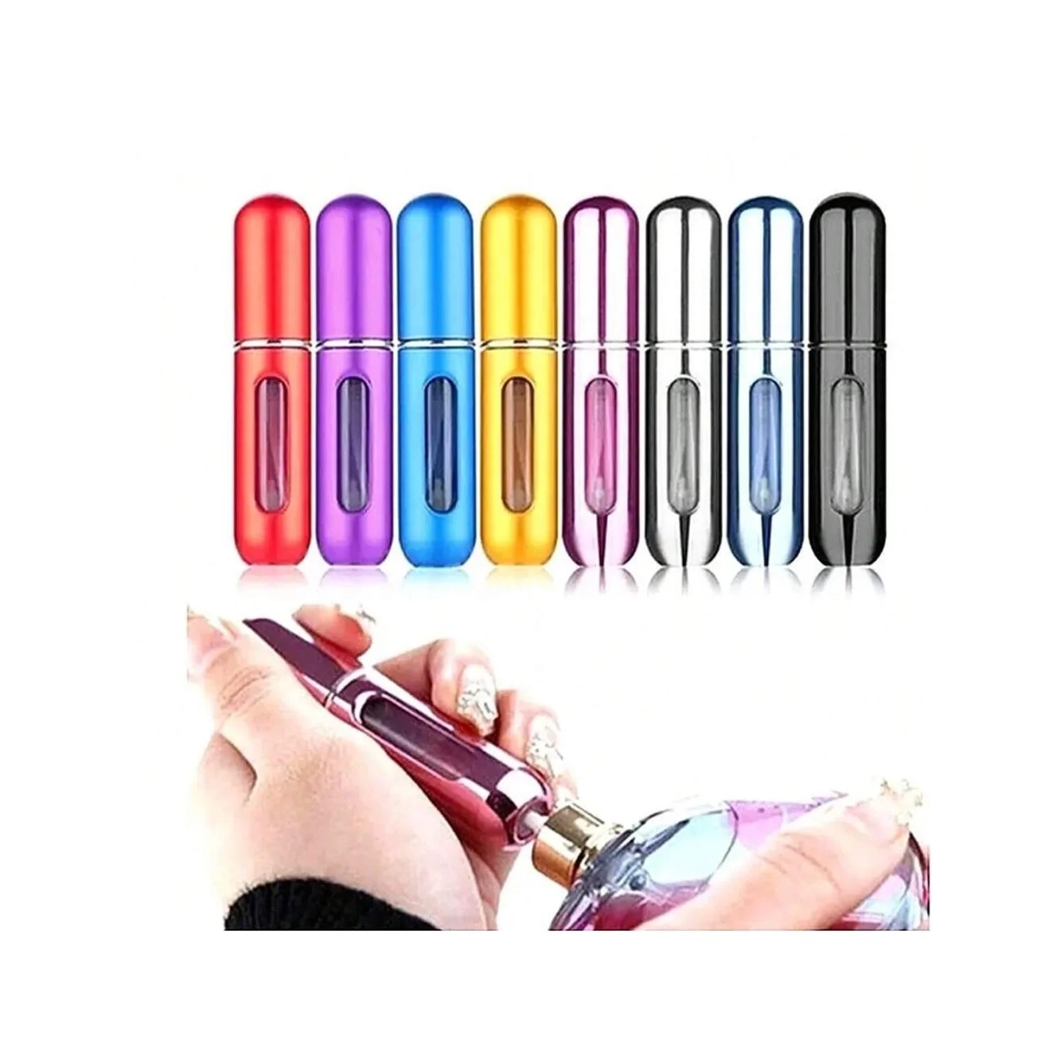 يمكن إعادة تدوير زجاجة رذاذ عطر محمولة بقاعدة 5 مل للعطور