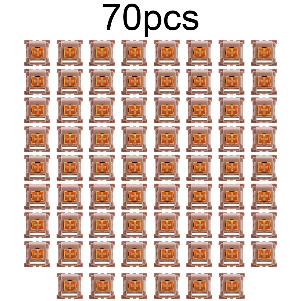 Prelubricated 70x FOR Outemu V2 V3 Silent Linear Mechanical Keyboard Switches 5 Pin with IP40 Dust Proof and Stable Performance