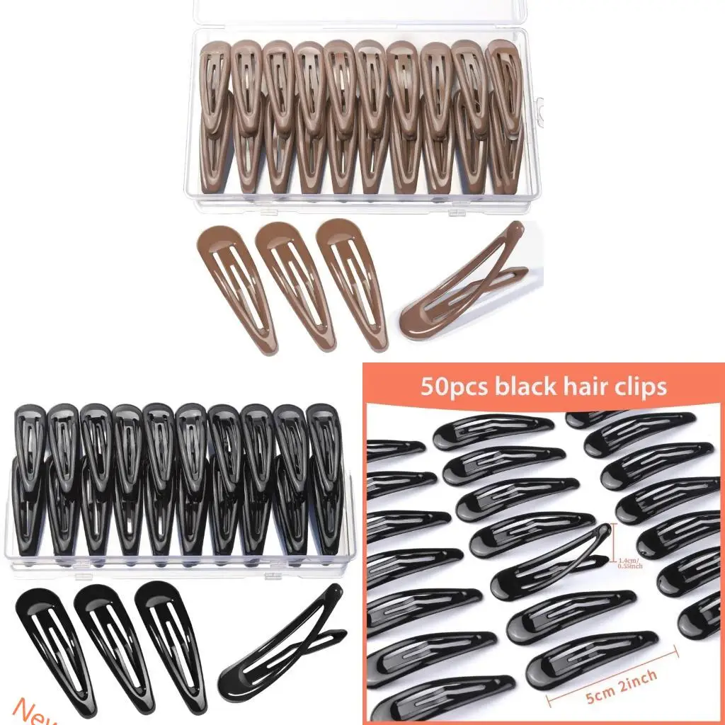 

Set of 1 Water Drop Hair Clip Unbreakable Metal Construction Smooth For Toddler Play And School Accessories LXAD