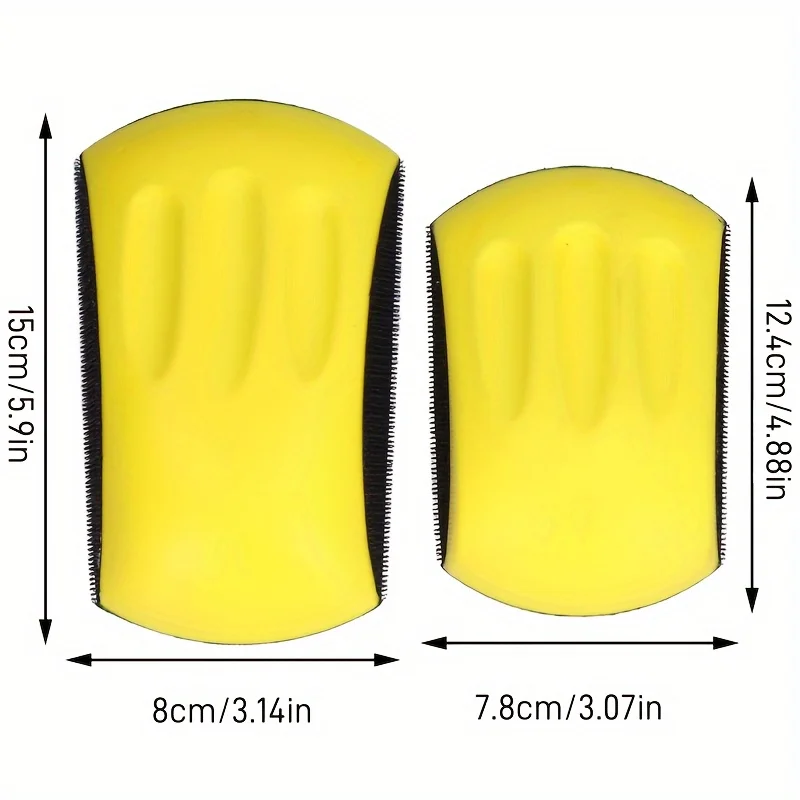 DIYLijadora de ratón portátil - 12,7 cm y 15,24 centímetros Bloque de lijado autoadhesivo portátil para carpintería, óxido de aluminio de circonio G