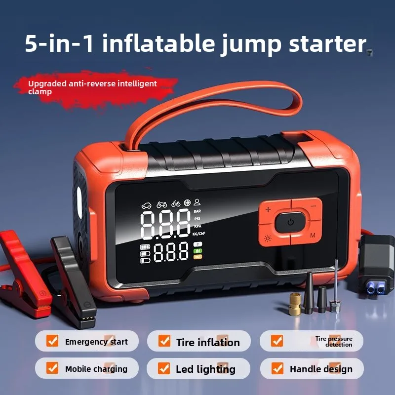 Emergency Power Supply for Car Starting Jump Starter Portable Air Compressor and Dust Blower All in One 20000mAh Portable