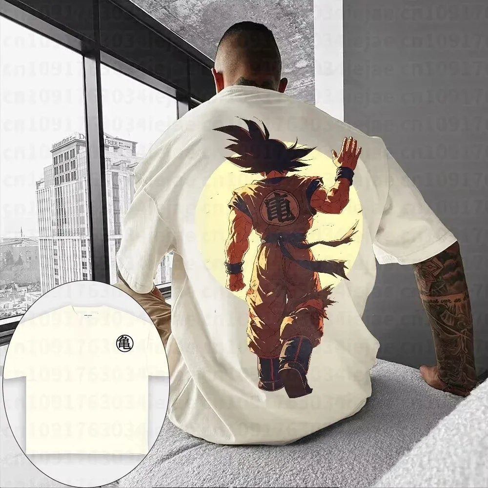 Saiyan Son Goku Anime Dragon Ball Harajuku Men Summer T-shirt 2026 Oversized Retro Street Women Casual Loose Short Sleeve Unisex image 3
