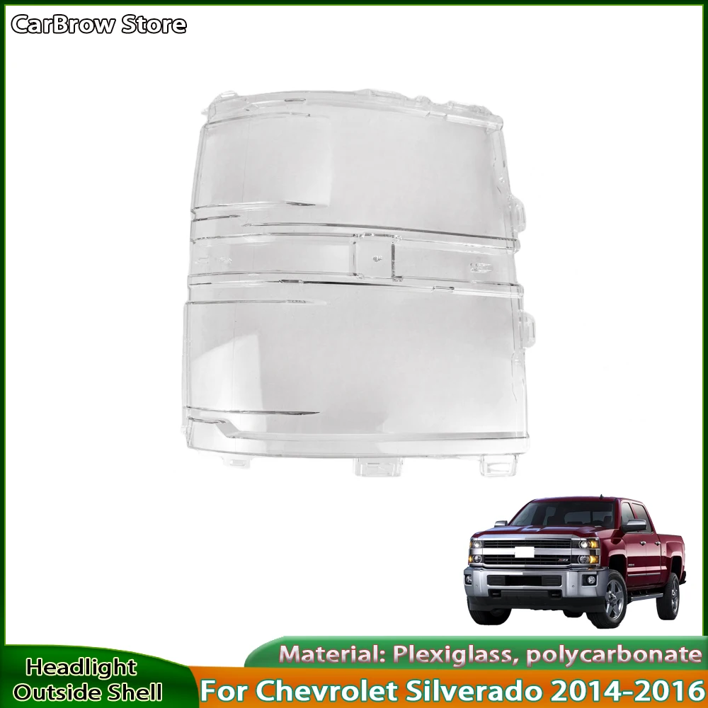 

For Chevrolet Silverado 2014-2016 Automotive Front Light Assembly Replaces Original Front Headlight Housing Lens Cover