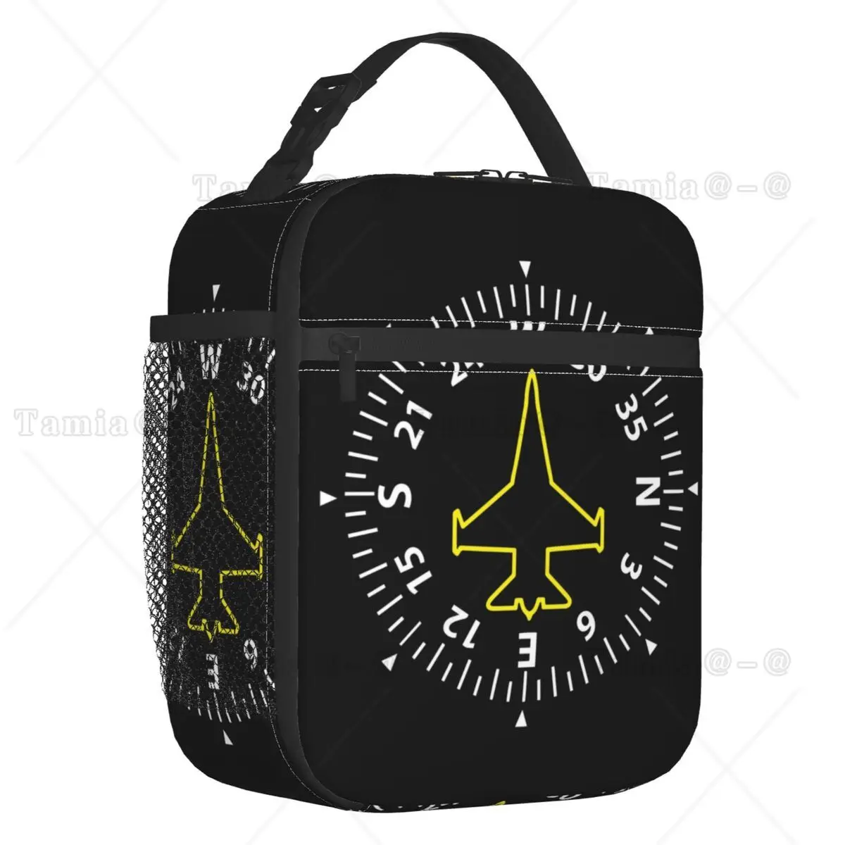 Jet Fighter Pilot Portable Lunch Box Aviation Airplane Aviator Thermal Cooler Food Insulated Lunch Bag Kids School Children