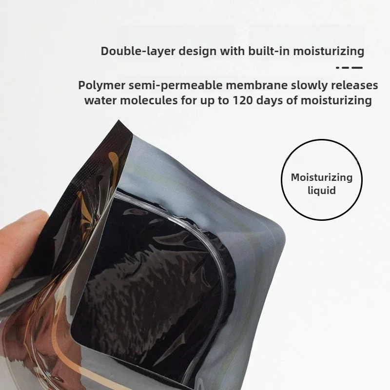 10 قطعة كيس التعبئة والتغليف المرطب المقاوم للرطوبة نافذة واضحة توالت السيجار كيس التعبئة والتغليف الأغلاق ختم كيس من البلاستيك المسطح